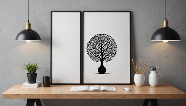Découvrez l'art de la décoration avec une affiche minimaliste